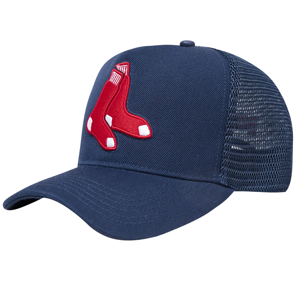 MLB BOSTON RED SOX CLASSIC UNISEX PINCH FRONT TRUCKER (MIDNIGHT NAVY)