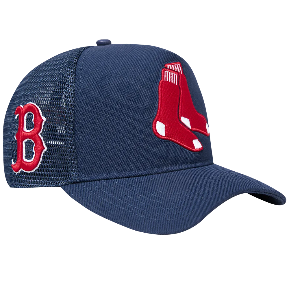 MLB BOSTON RED SOX CLASSIC UNISEX PINCH FRONT TRUCKER (MIDNIGHT NAVY)