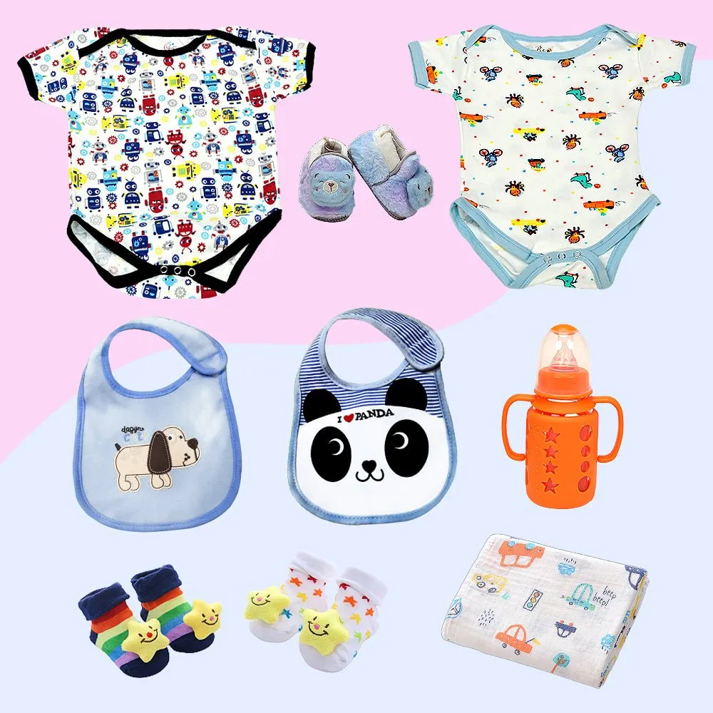 Newborn Baby Boy Wooden Nautical House Gift Hamper (0-12 months)