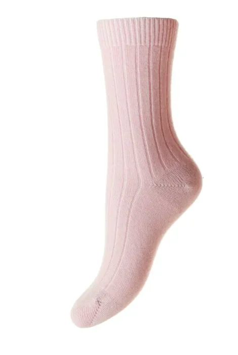 PANTHERELLA ~ Tabitha cashmere blend solid socks