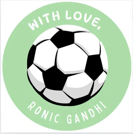 Personalised Gift Stickers -  Foobtall, Set of 15 large stickers