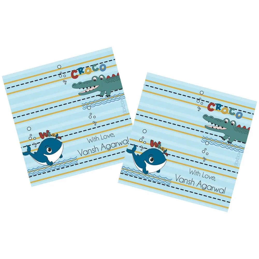 Personalised  Gift Tag - Animal Whale