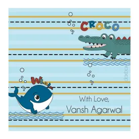 Personalised  Gift Tag - Animal Whale