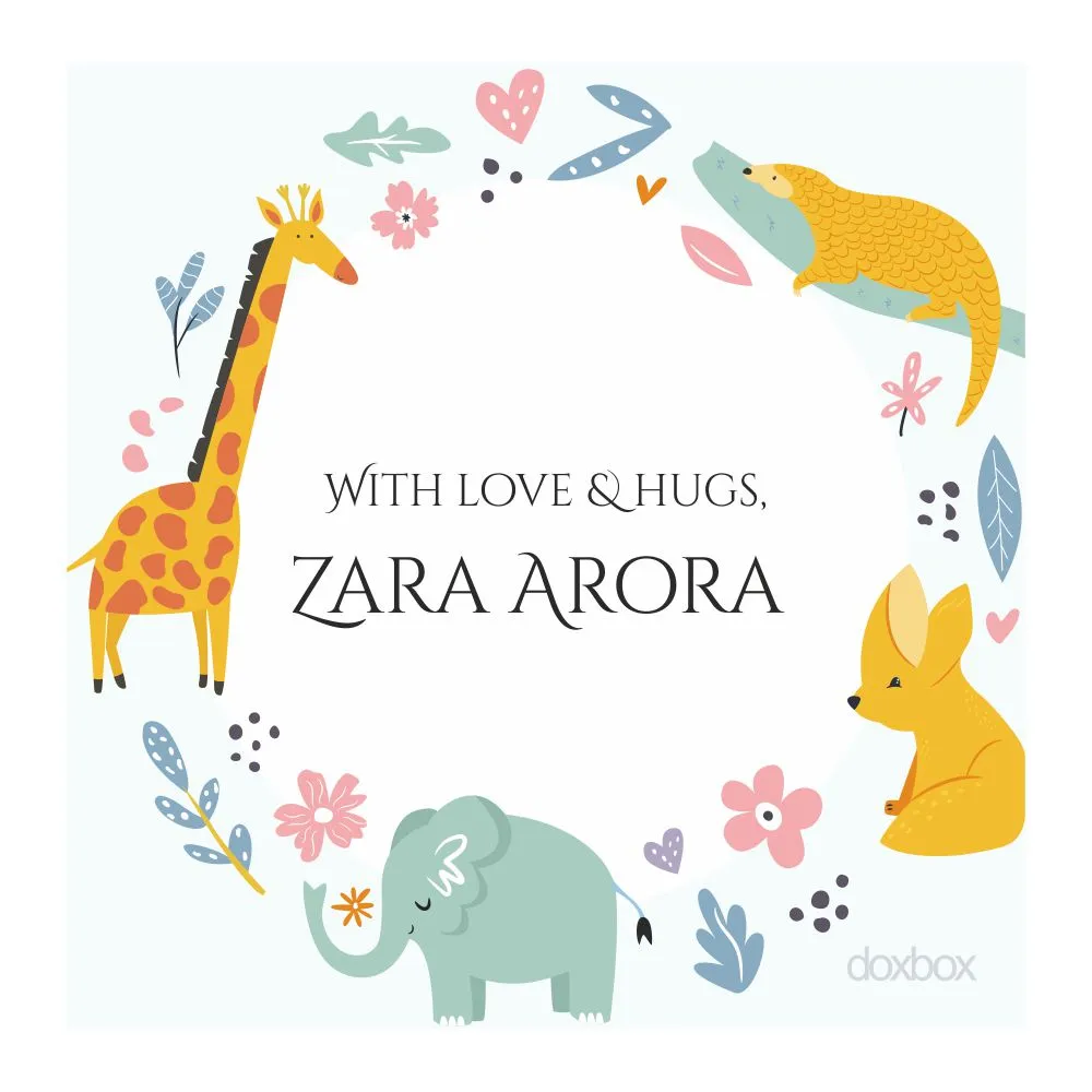 Personalised  Gift Tag - Animal Wreath