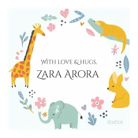 Personalised  Gift Tag - Animal Wreath