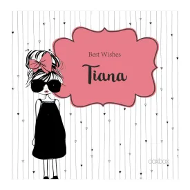 Personalised  Gift Tag - Camera Girl