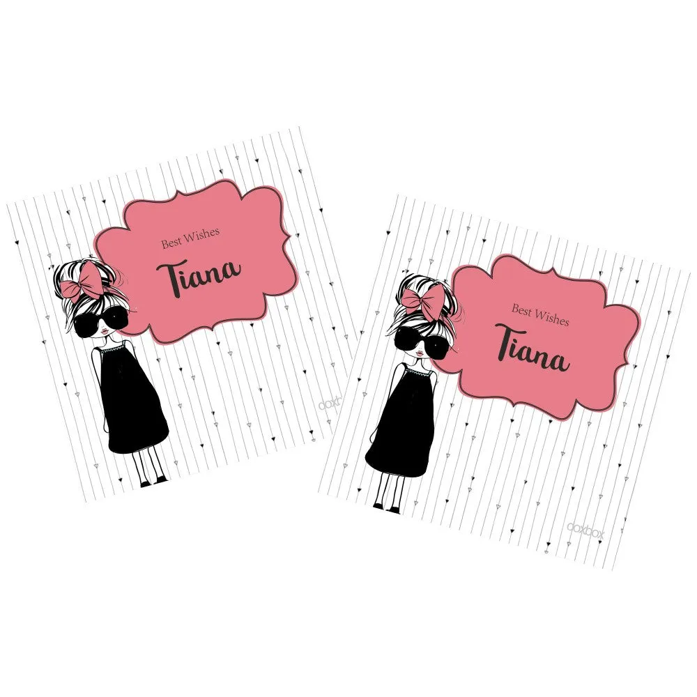 Personalised  Gift Tag - Camera Girl