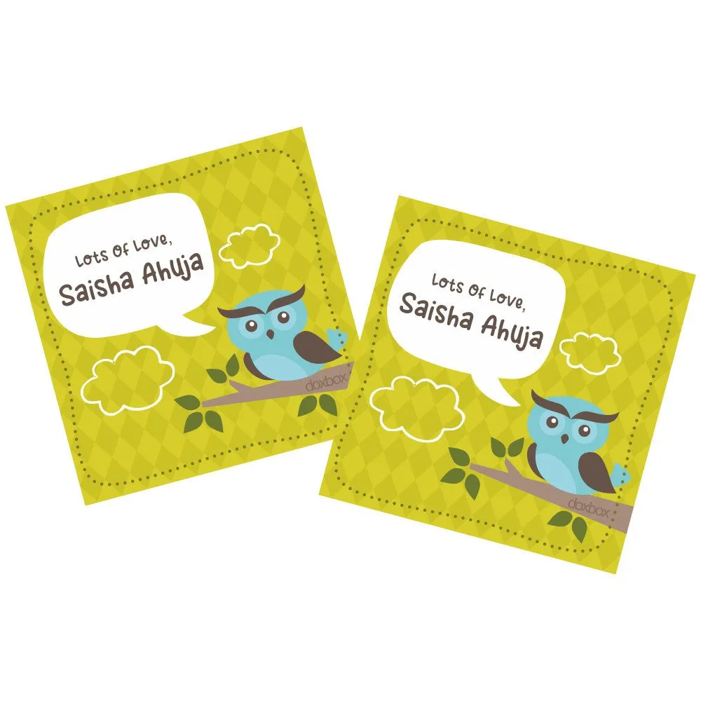 Personalised  Gift Tag - Cute owl