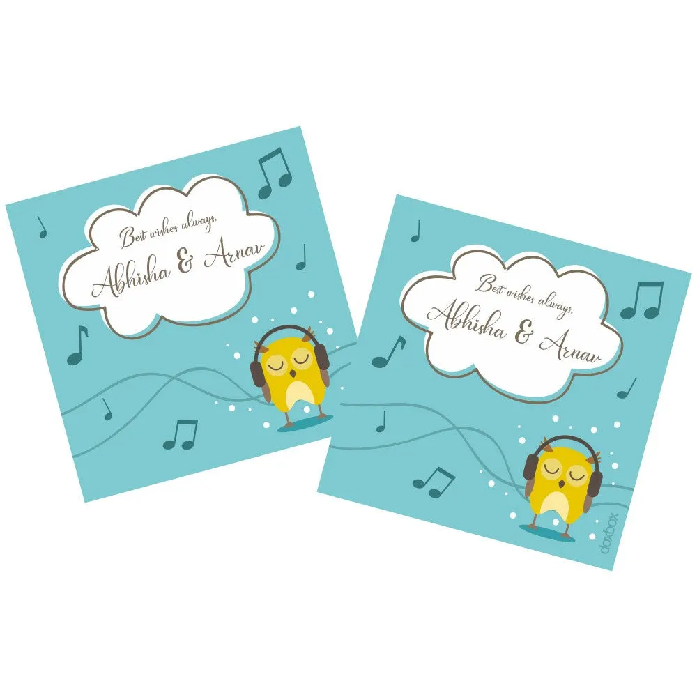 Personalised  Gift Tag - Musical Owl