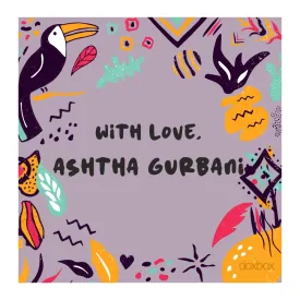 Personalised Gift Tag - Purple Tribal