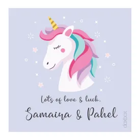 Personalised  Gift Tag - Unicorn  Stars