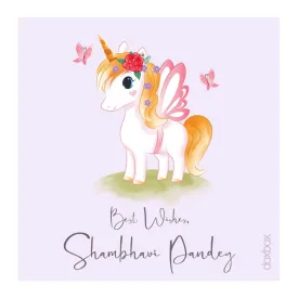 Personalised Gift Tag - Unicorn Watercolor