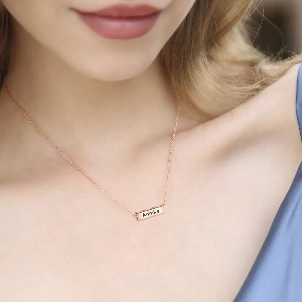 Personalized Name   Date Necklace