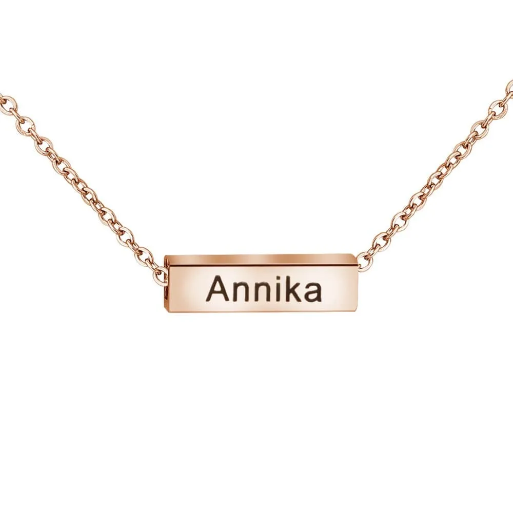 Personalized Name   Date Necklace