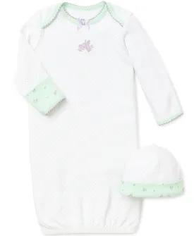 Petite Rose Sleeper Gown And Hat