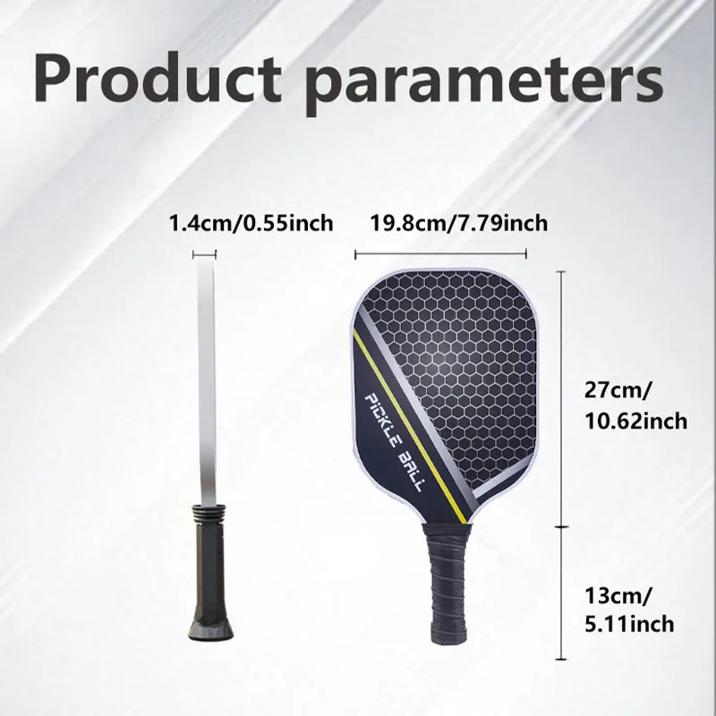 POWKIDDY Carbon Fiber Pickleball Racket