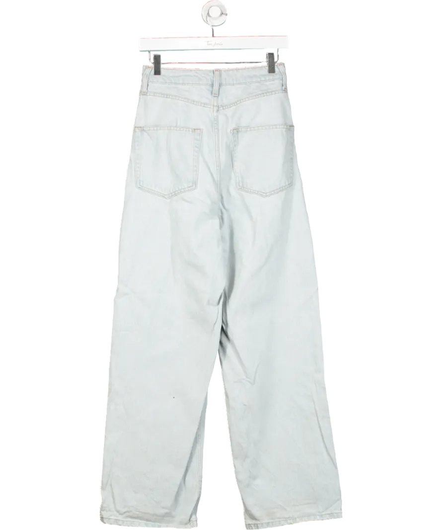 Raey Blue Wide Leg Jeans UK XXS