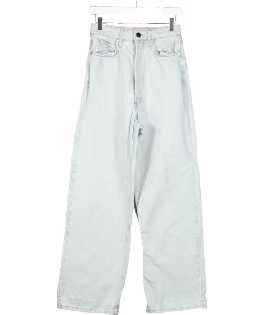 Raey Blue Wide Leg Jeans UK XXS