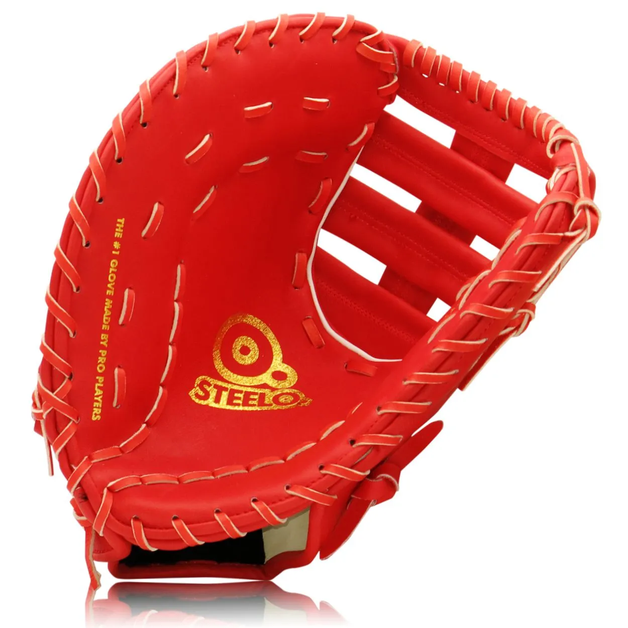 Red 'Hype 1' PRO HYDE™ Series First Baseman's Mitt - 12.50 Inch LHT