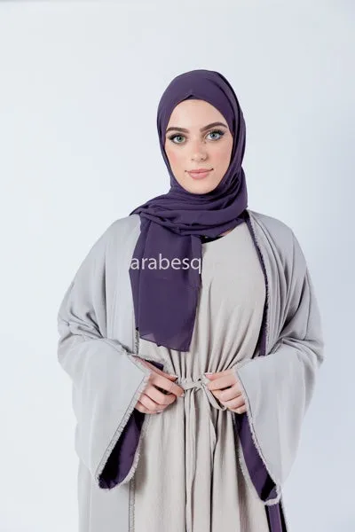 Rida Reversible Purple Abaya