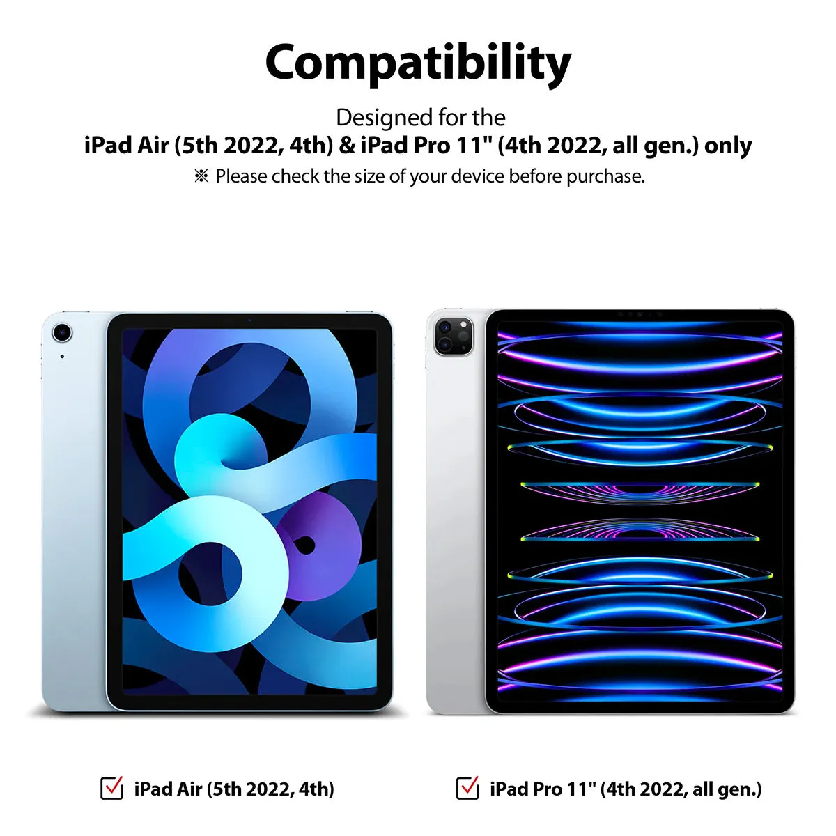 Ringke Tempered Glass for iPad Air 5th/4th/10.9"/iPad Pro 11"
