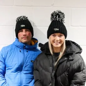 Rock2Recovery Adult Bobble Beanie Hat - Black