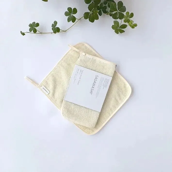 Sasawashi Face Scrub Towel | Japanese Bath Product