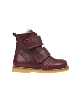 Scallop Winter Boot - Plum