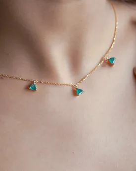 Scattered Trillion Necklace