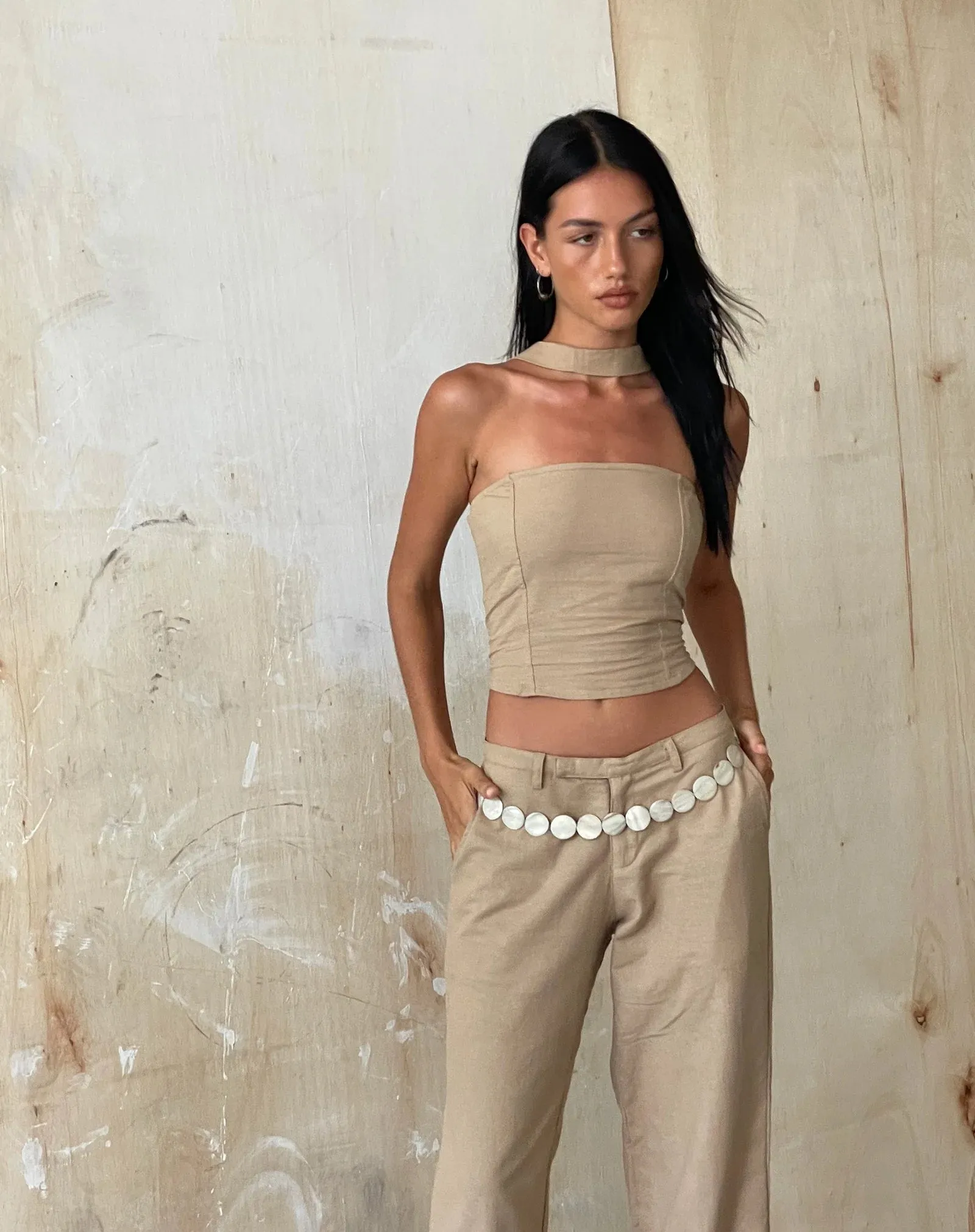 Shaloe Bandeau Top And Scarf Set