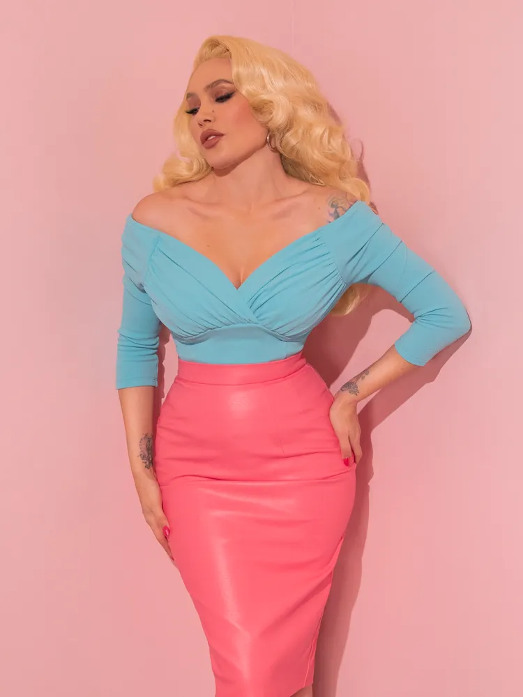 Starlet Top in Aqua Blue - Vixen by Micheline Pitt