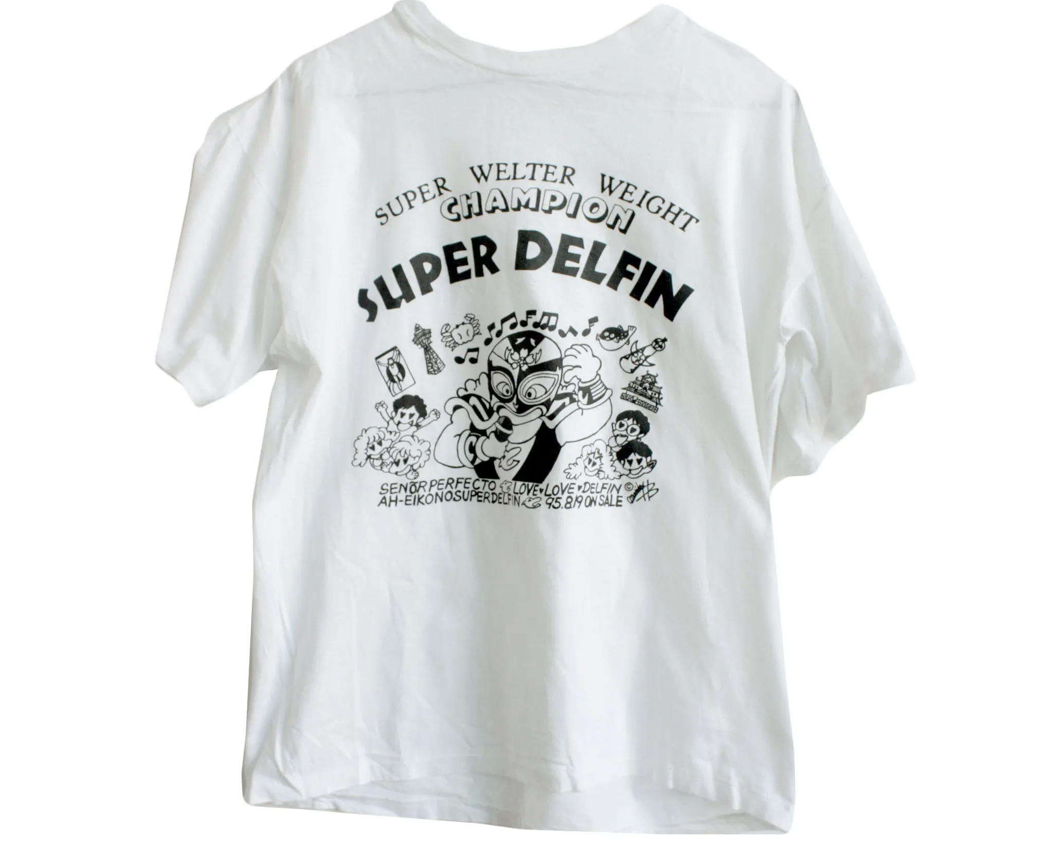 SUPER DELFIN WELTERWEIGHT T-SHIRT *SIGNED* SM/MED