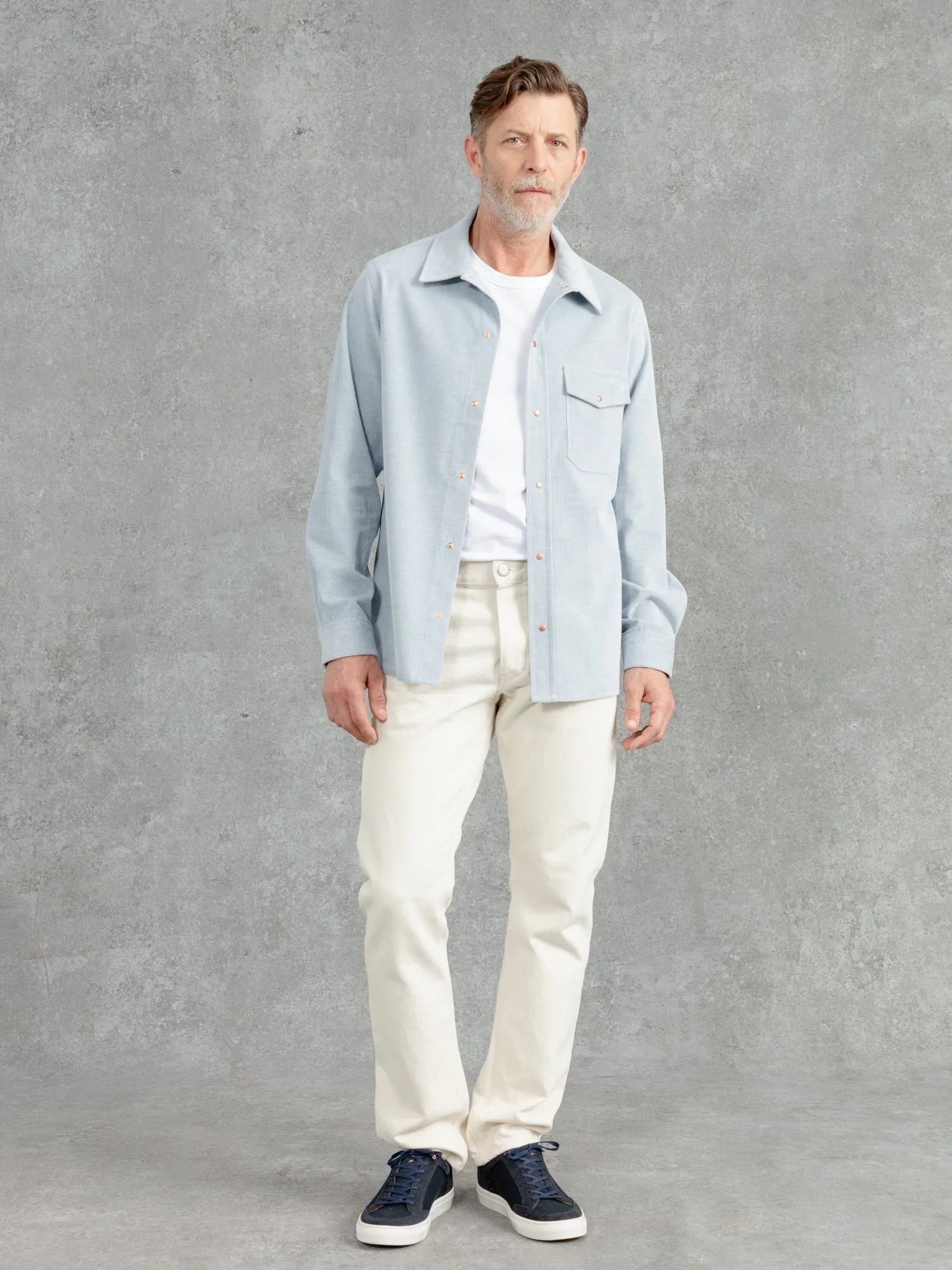 The Cord Studded Overshirt