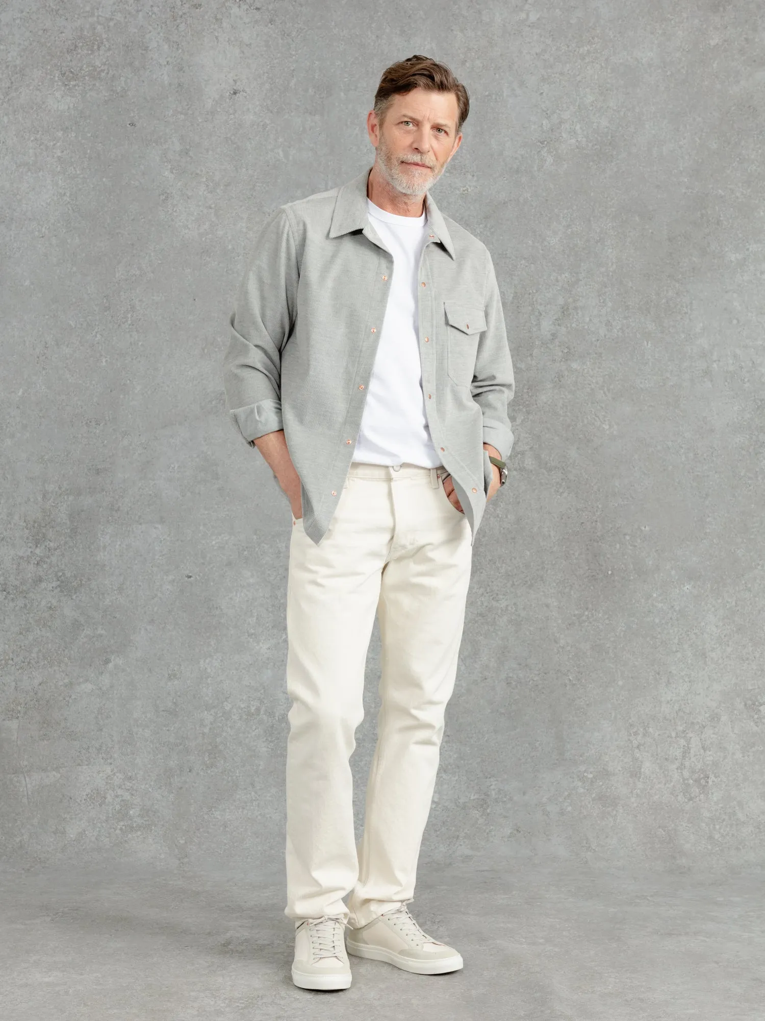 The Cord Studded Overshirt