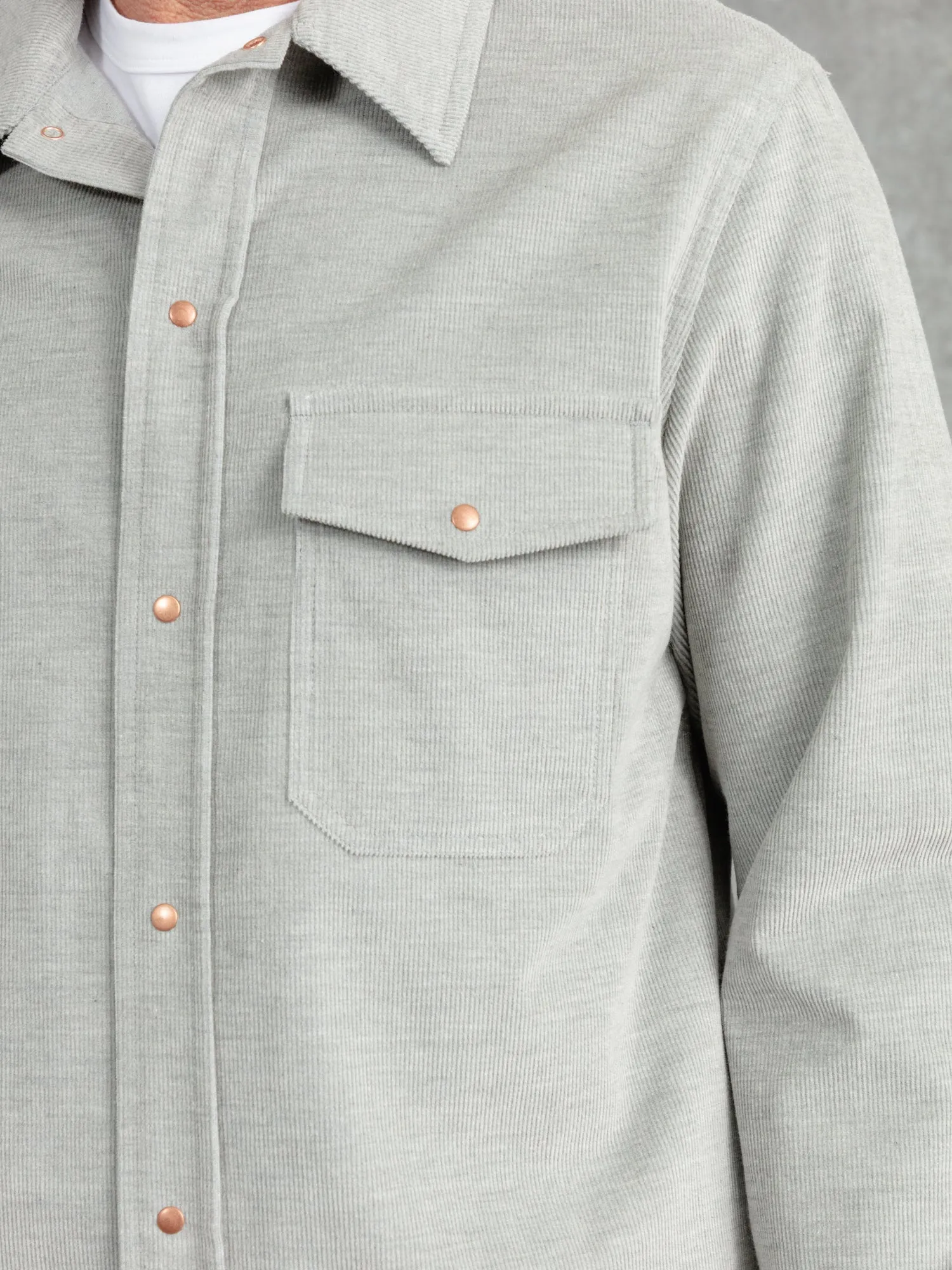 The Cord Studded Overshirt