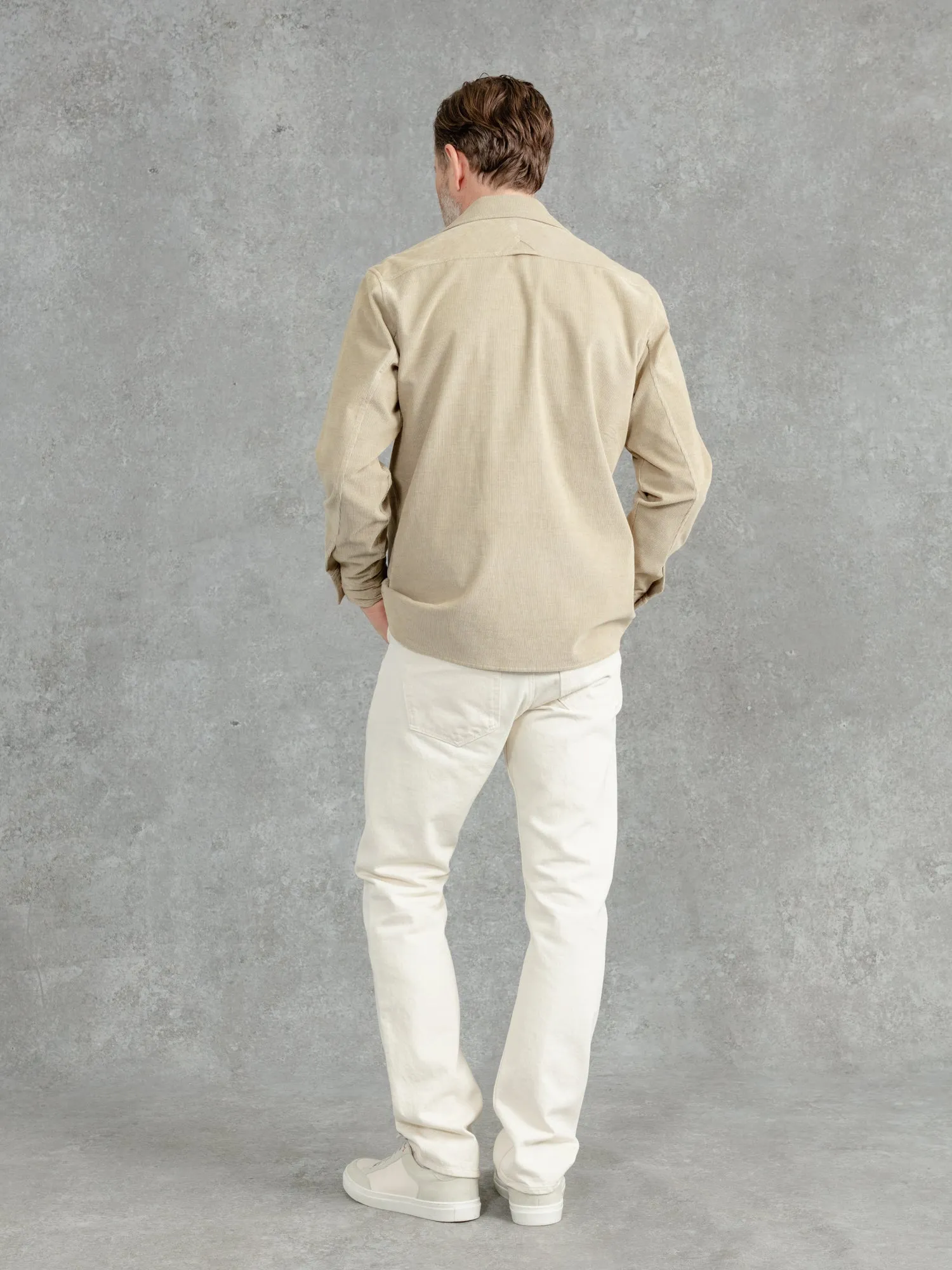 The Cord Studded Overshirt