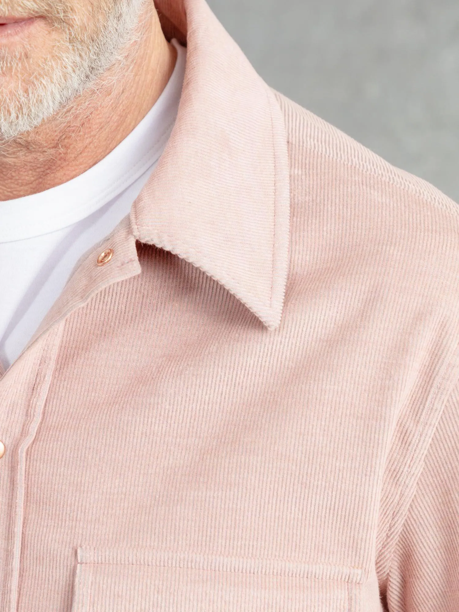 The Cord Studded Overshirt