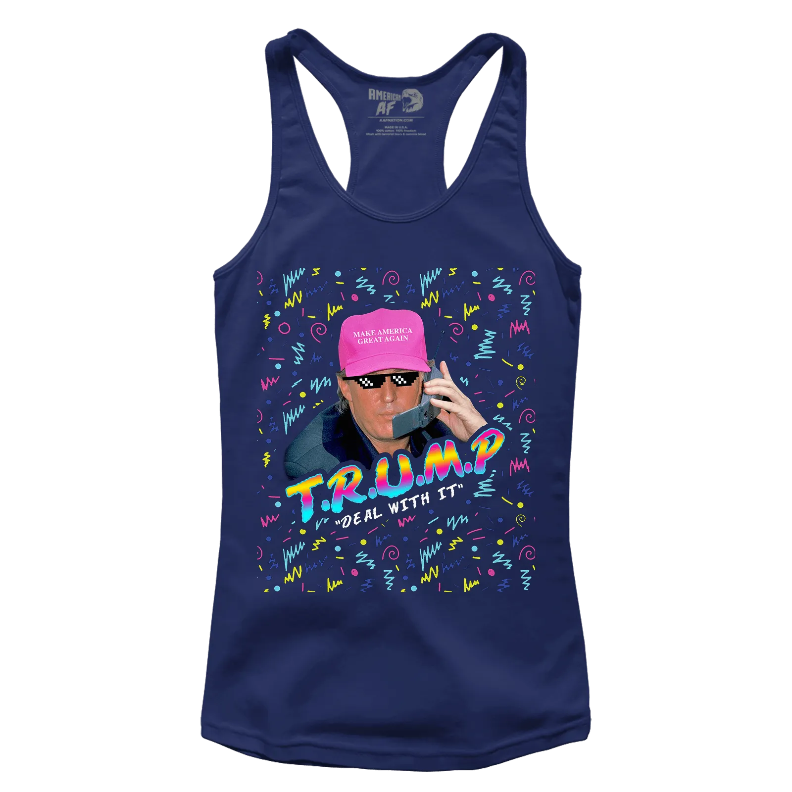 Trump - Deal With it Racerback Tank Top
