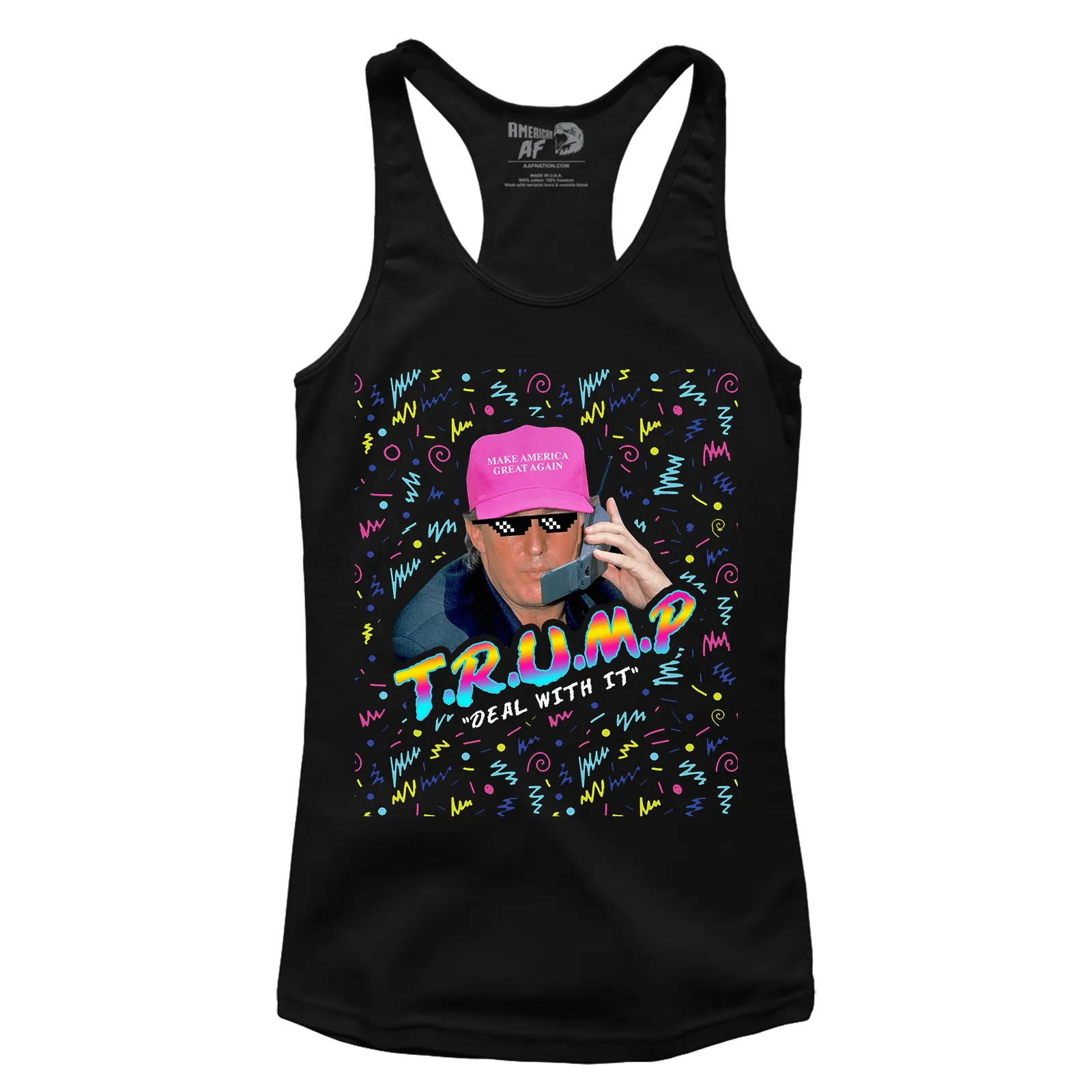 Trump - Deal With it Racerback Tank Top