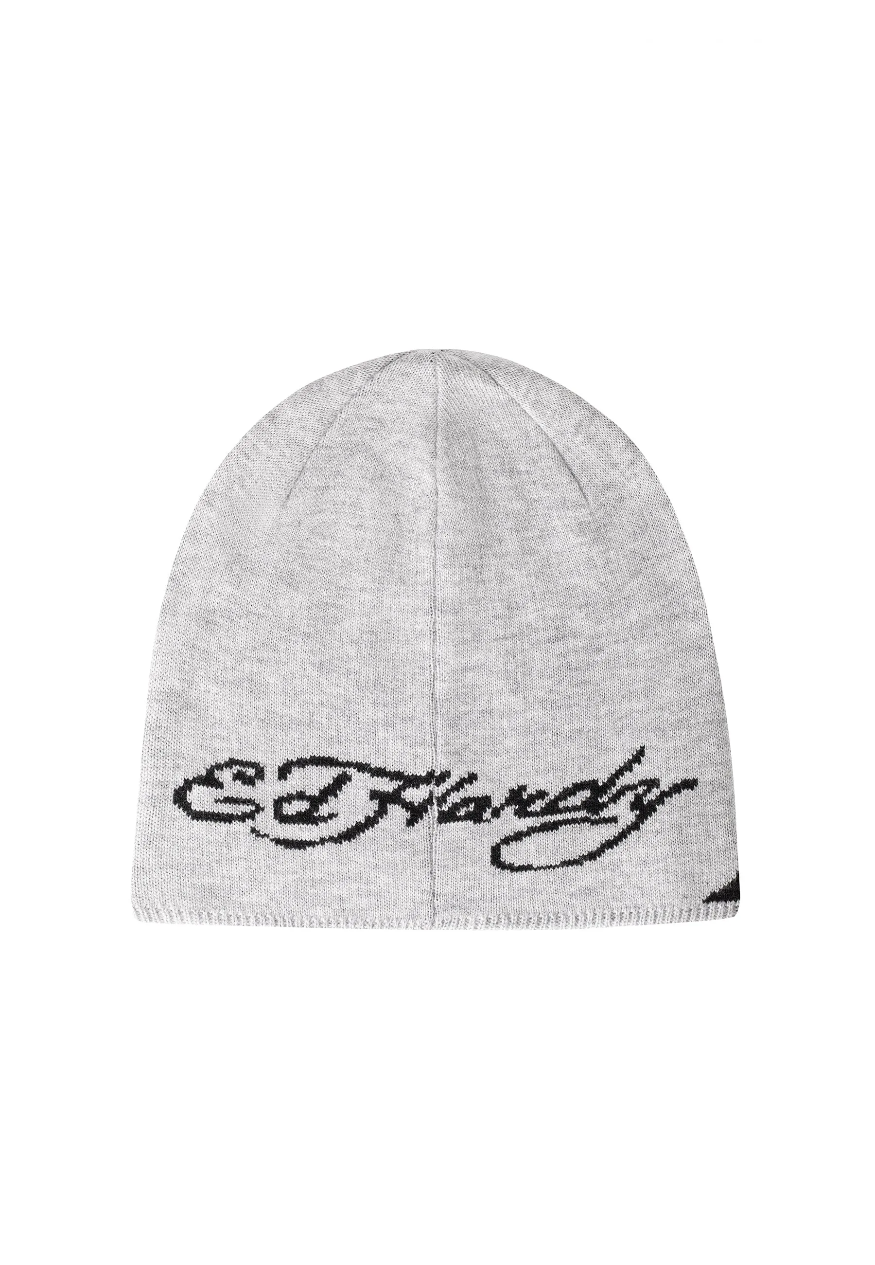 Unisex Punk Beanie Hat - Grey Marl