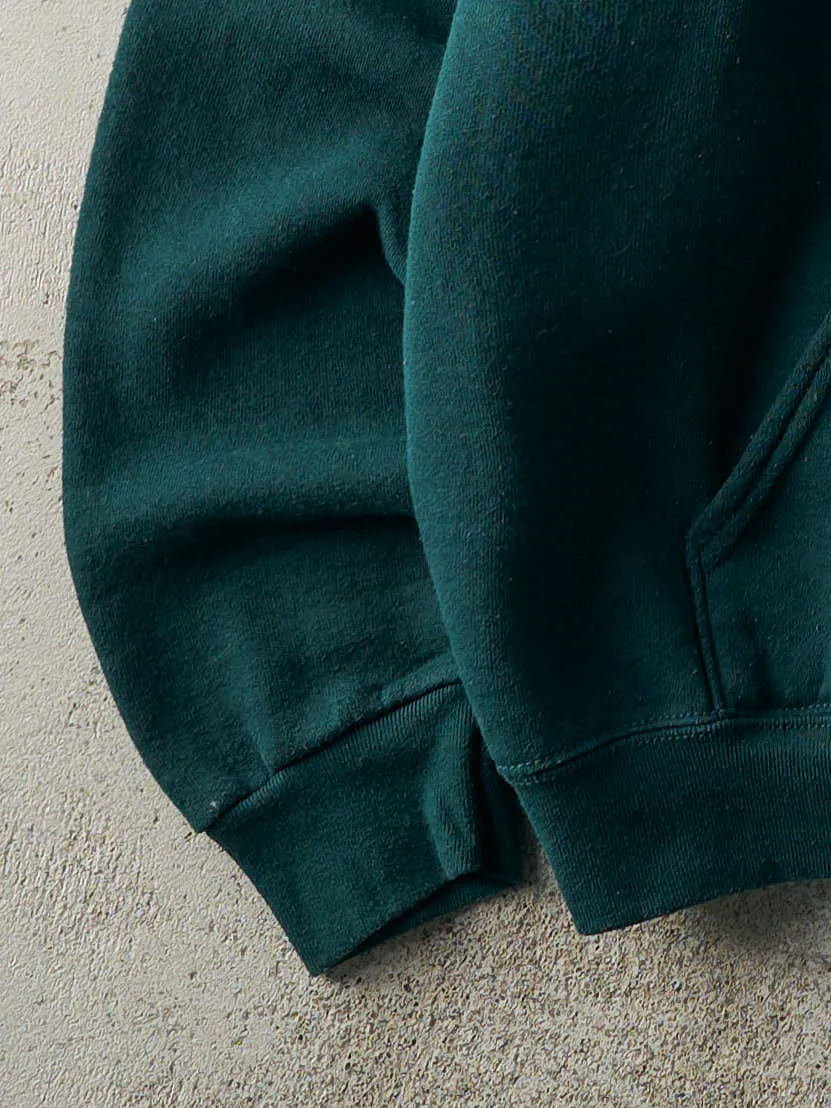 Viintage 90s Forest Green Wilson Embroidered Boxy Hoodie (L)