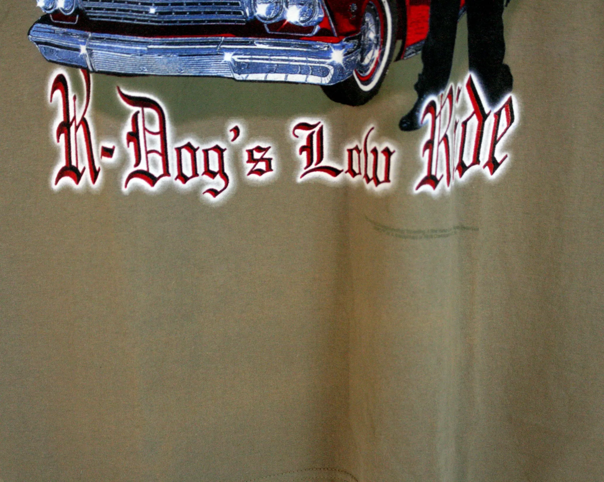 WCW KONNAN K-DOG'S LOW RIDE T-SHIRT LG