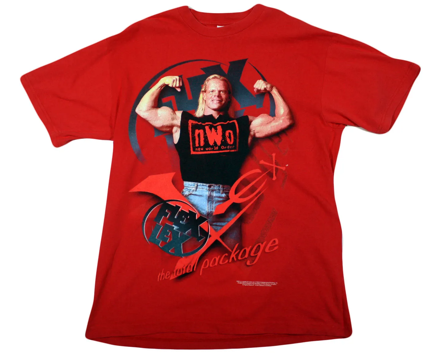 WCW LEX LUGER FLEX LEX T-SHIRT LG