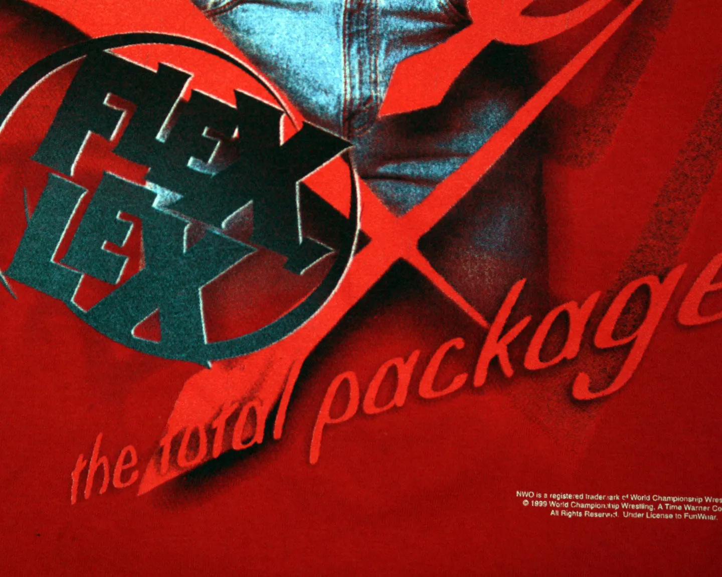 WCW LEX LUGER FLEX LEX T-SHIRT LG