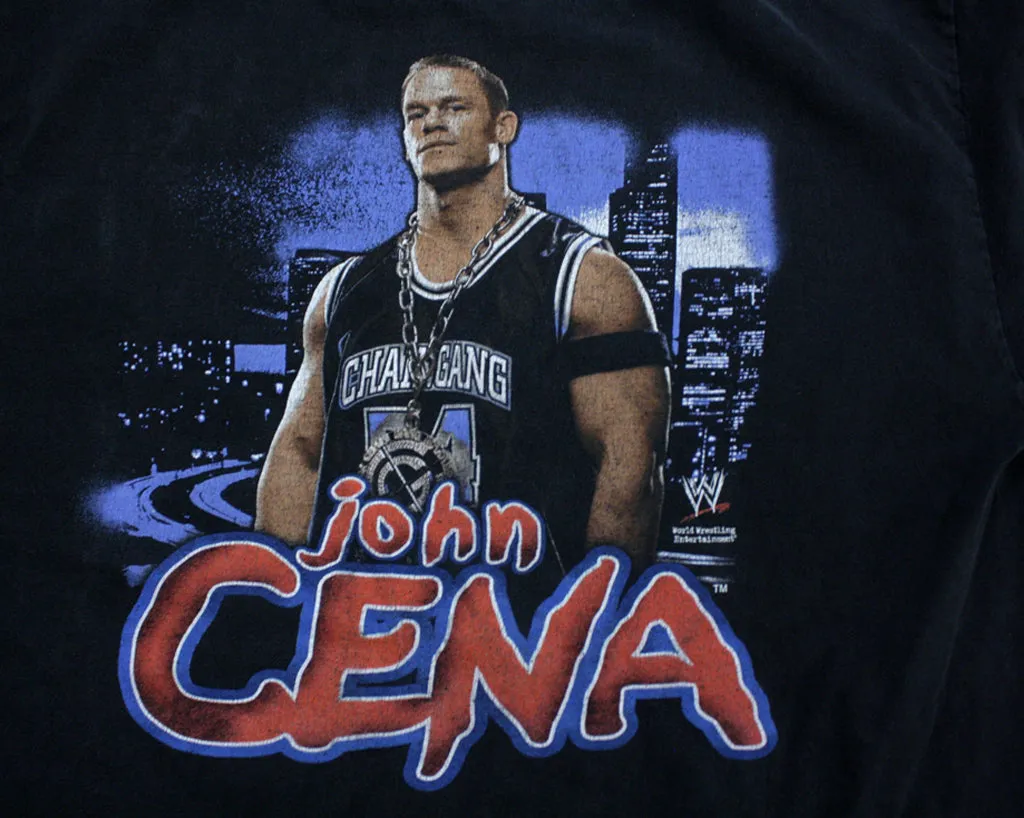 WWE JOHN CENA THUG-A-NOMICS T-SHIRT LG