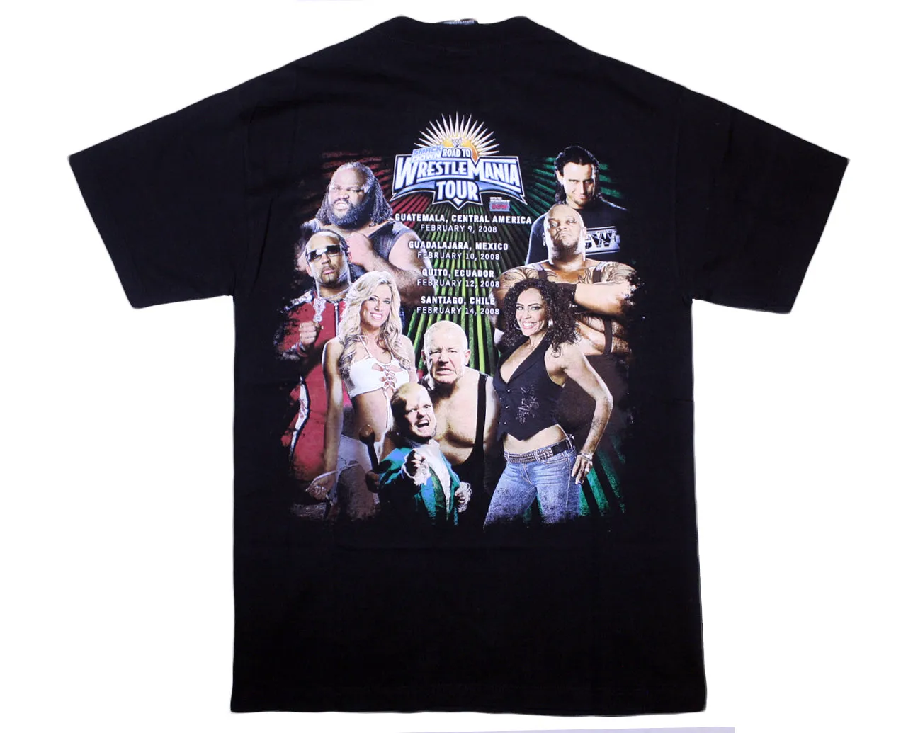 WWE ROAD TO WRESTLEMANIA TOUR T-SHIRT MEDIUM