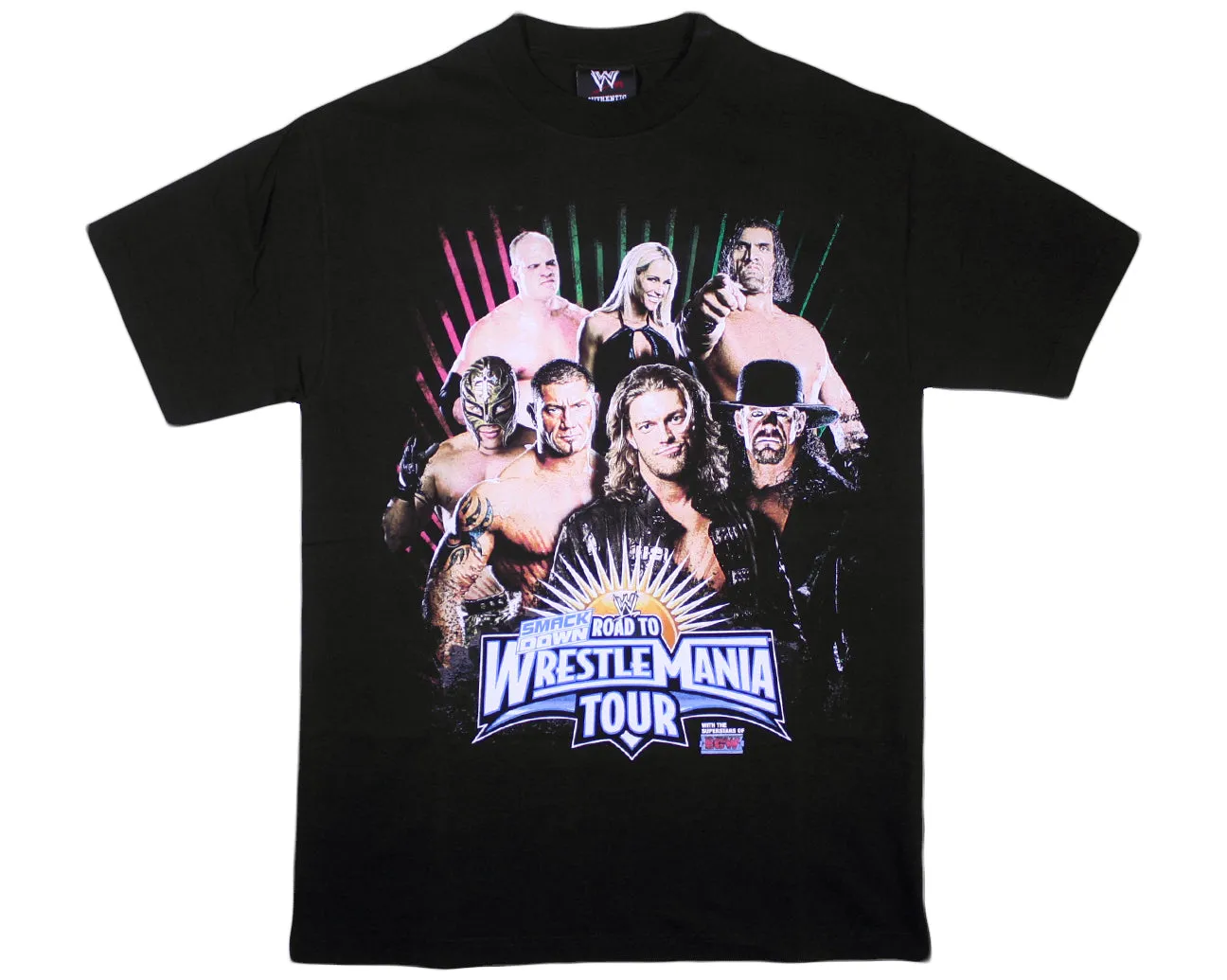 WWE ROAD TO WRESTLEMANIA TOUR T-SHIRT MEDIUM